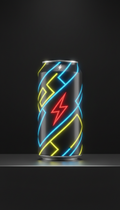 Neon Volt energy drink can