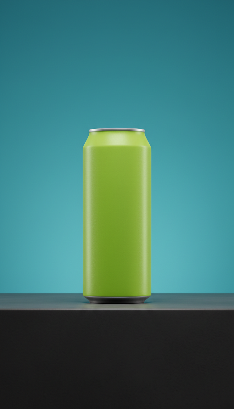 Lime Neon industrial energy can